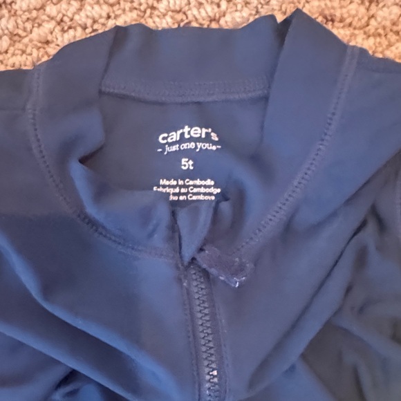 Cat & Jack and Carters Kids Swim Rashguards - Orange, Navy, Lime - Picture 3 of 5